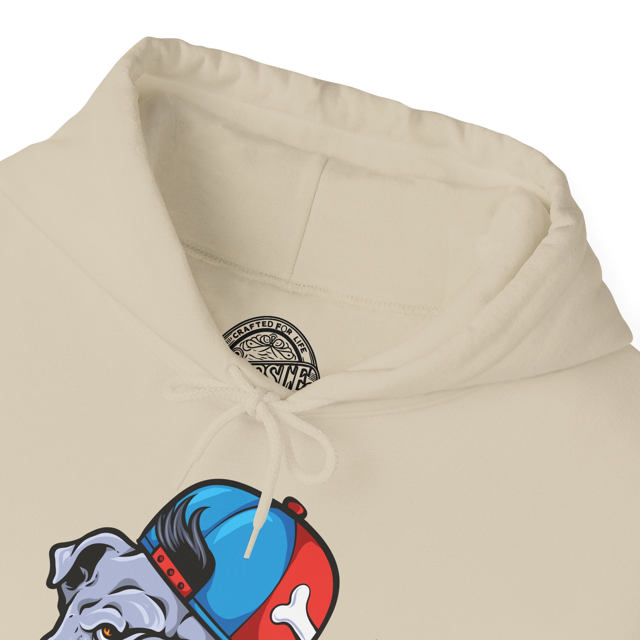 Cool Pup Graphic Hoodie- Sand