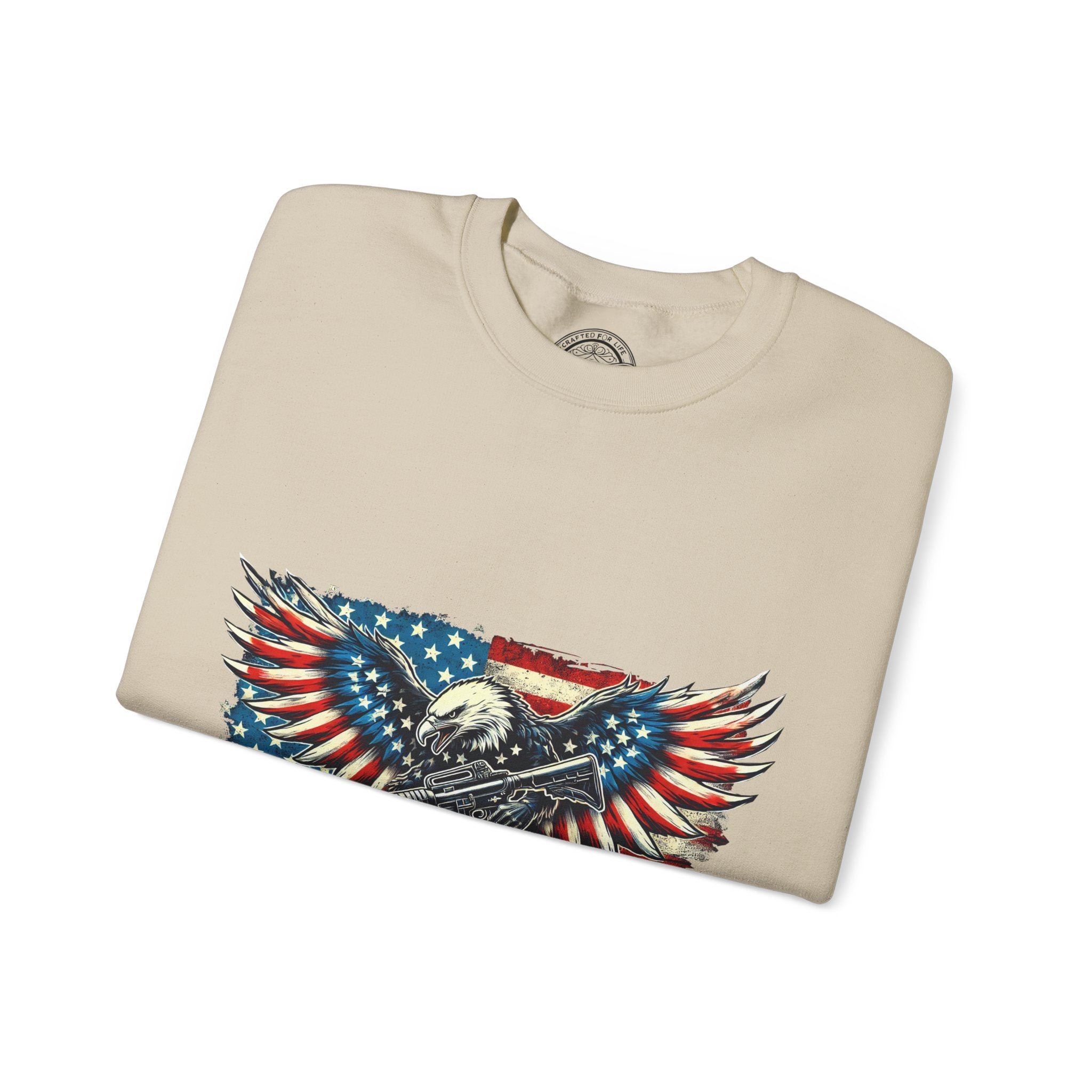 American Eagle Graphic Sweatshirt- Sand