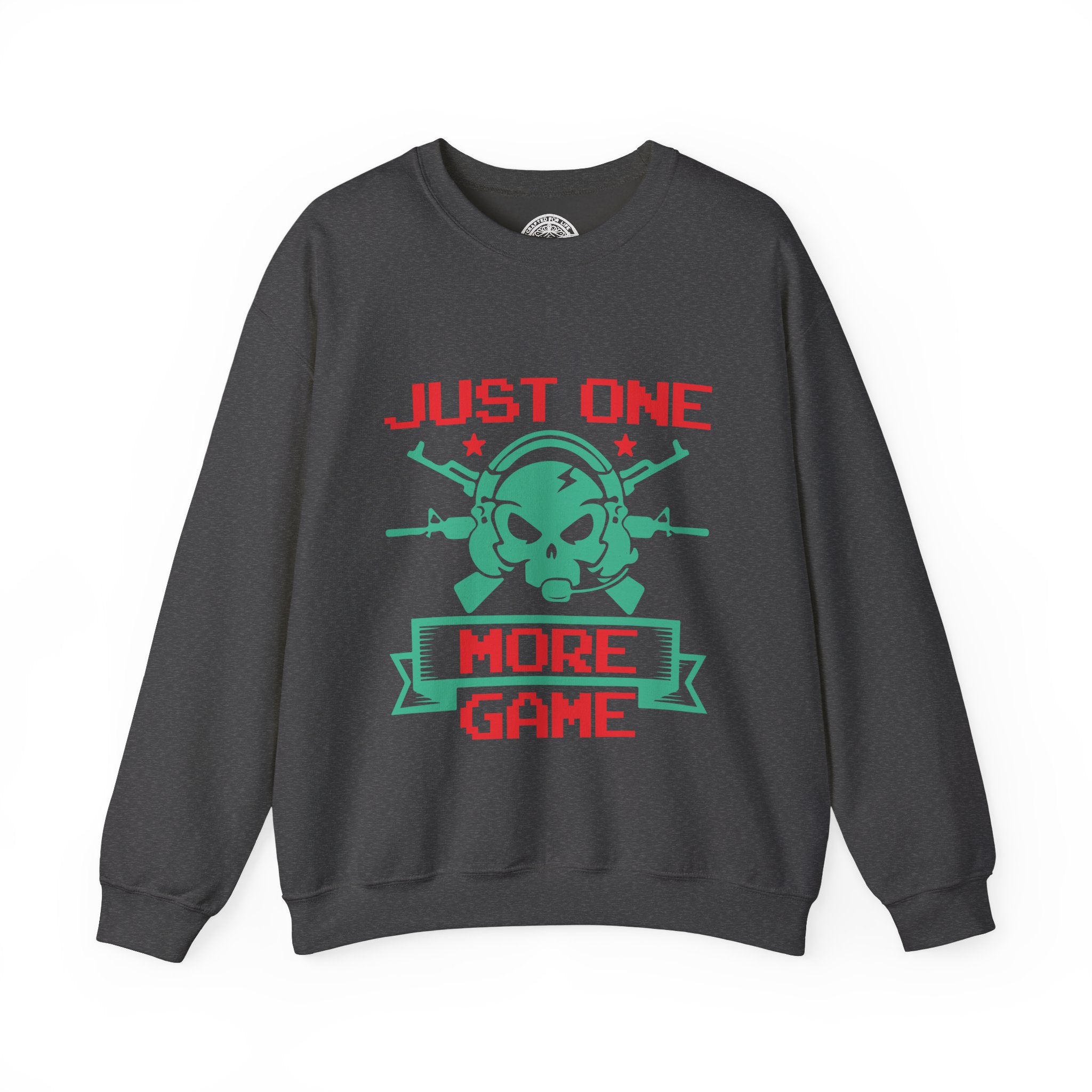 One More Game Graphic Sweatshirt- Dark Heather