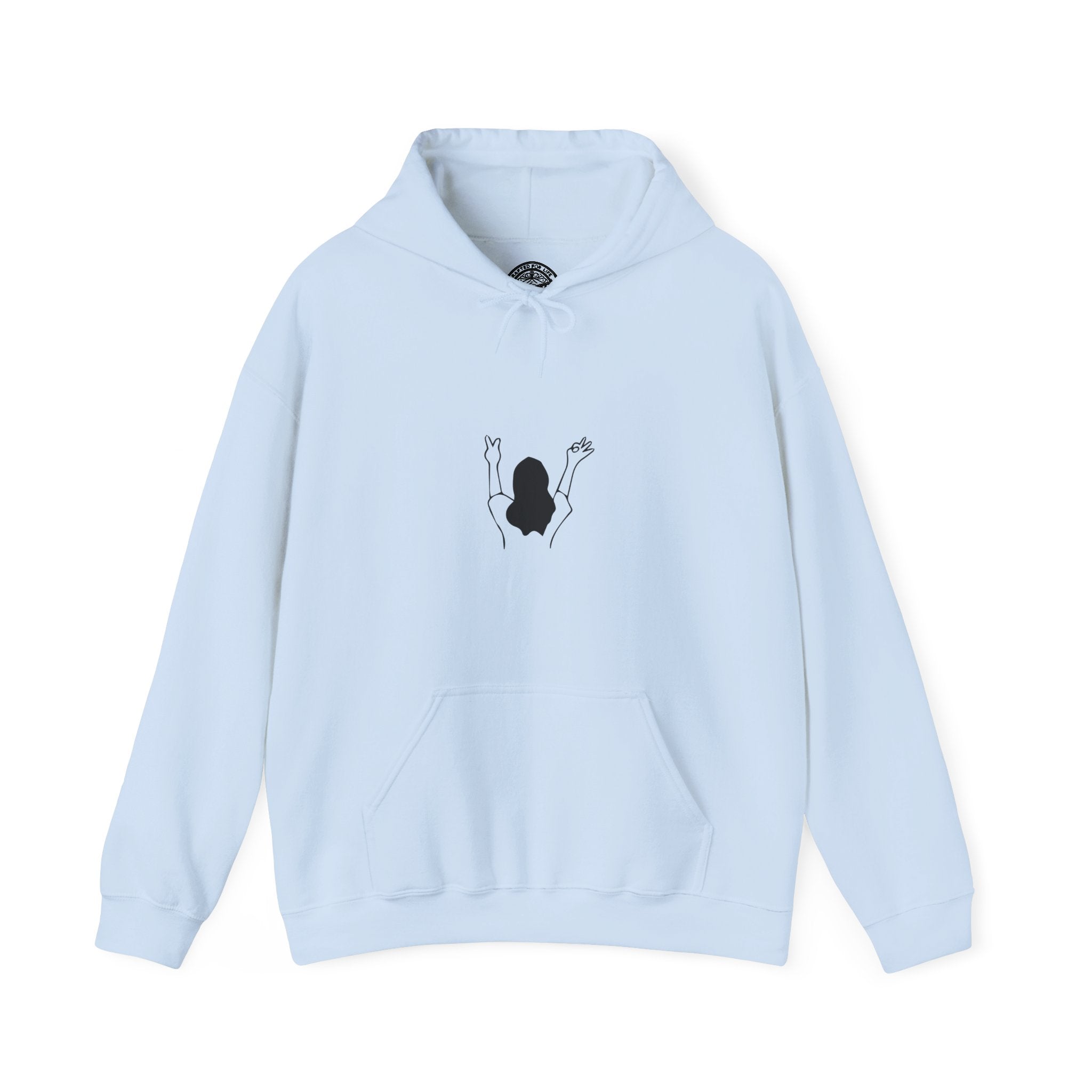 Free Soul Graphic Hoodie- Light Blue