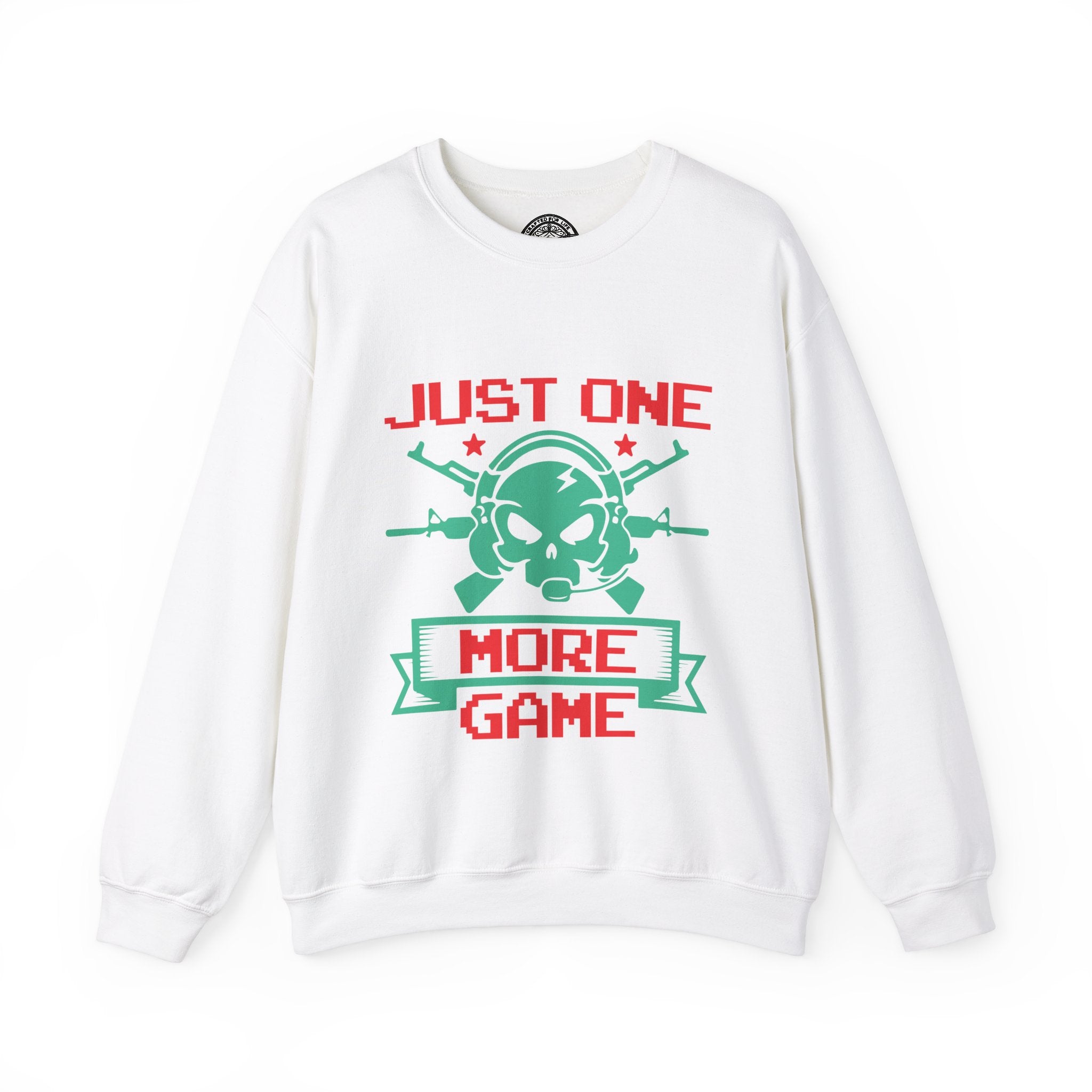 One More Game Graphic Sweatshirt- White