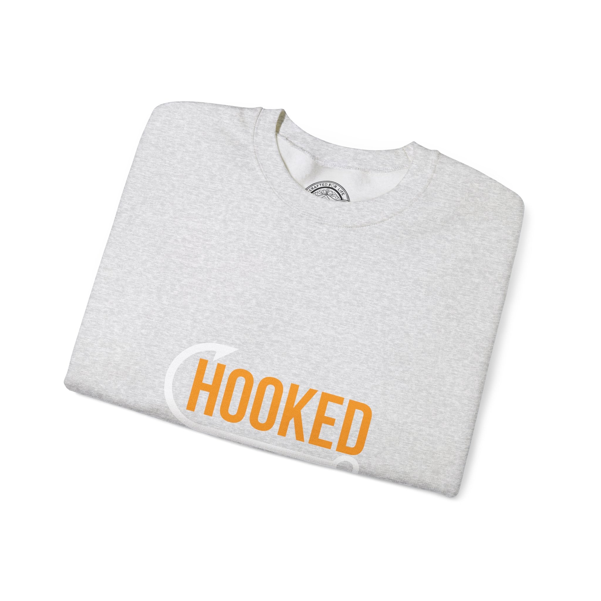 Hooked On You Graphic Sweatshirt- Ash