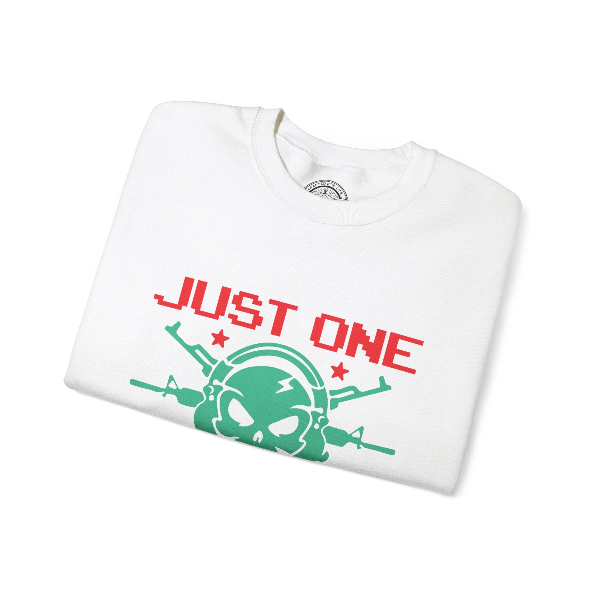 One More Game Graphic Sweatshirt- White