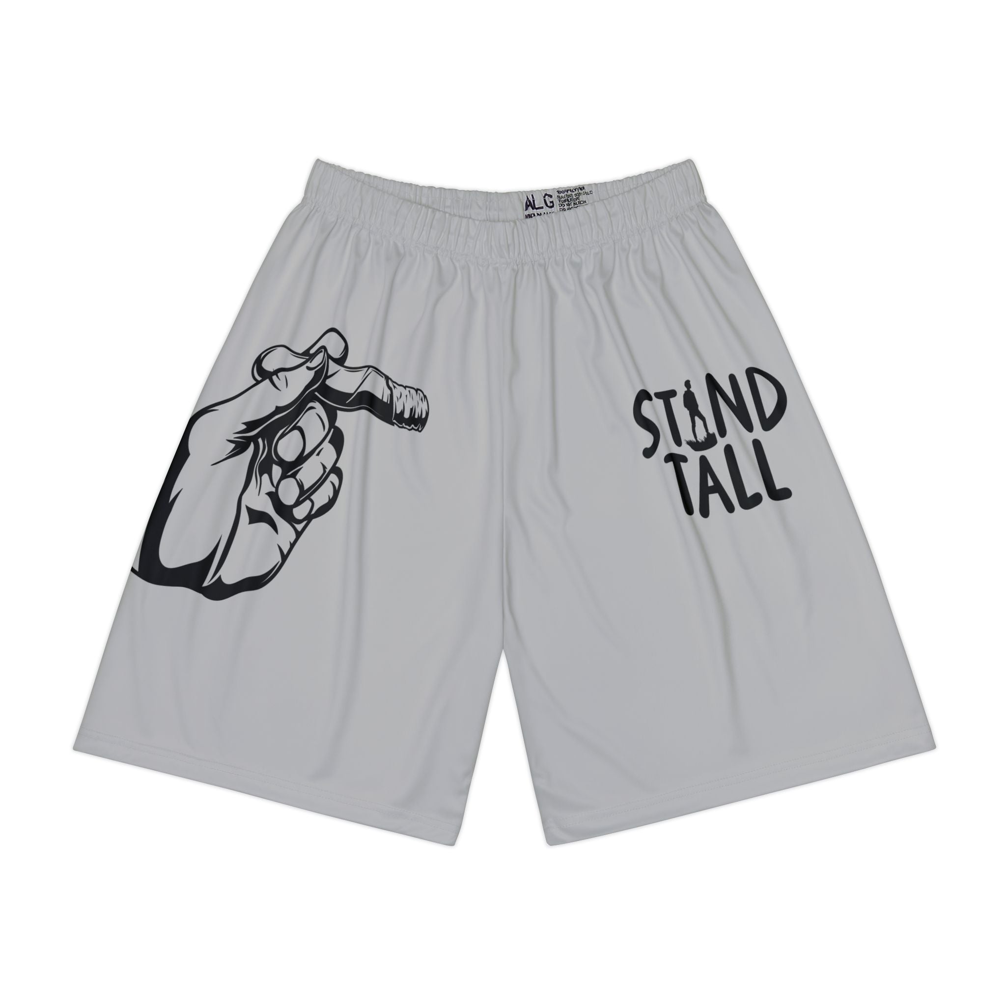 Stand Tall Men's Shorts- Light Grey