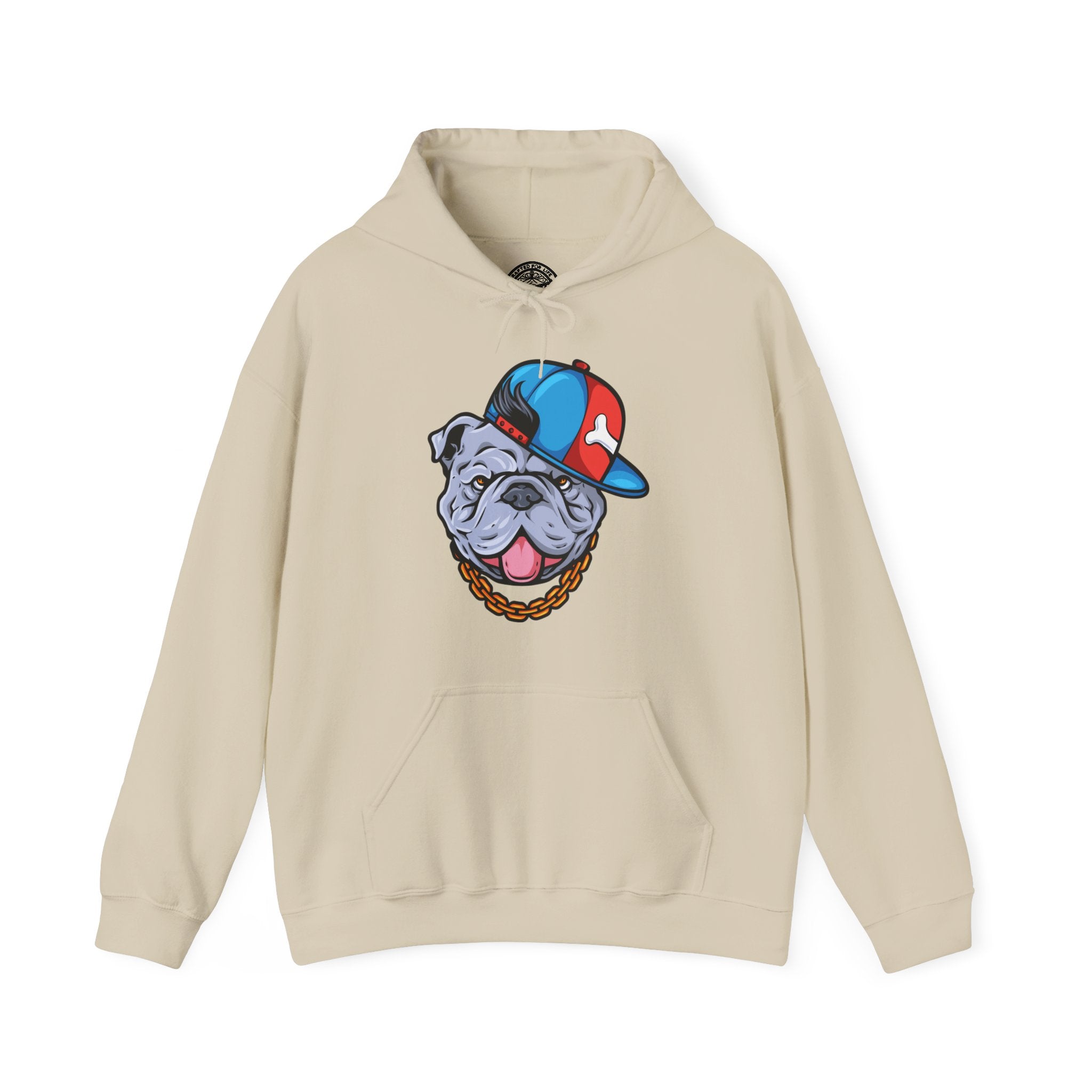 Cool Pup Graphic Hoodie- Sand