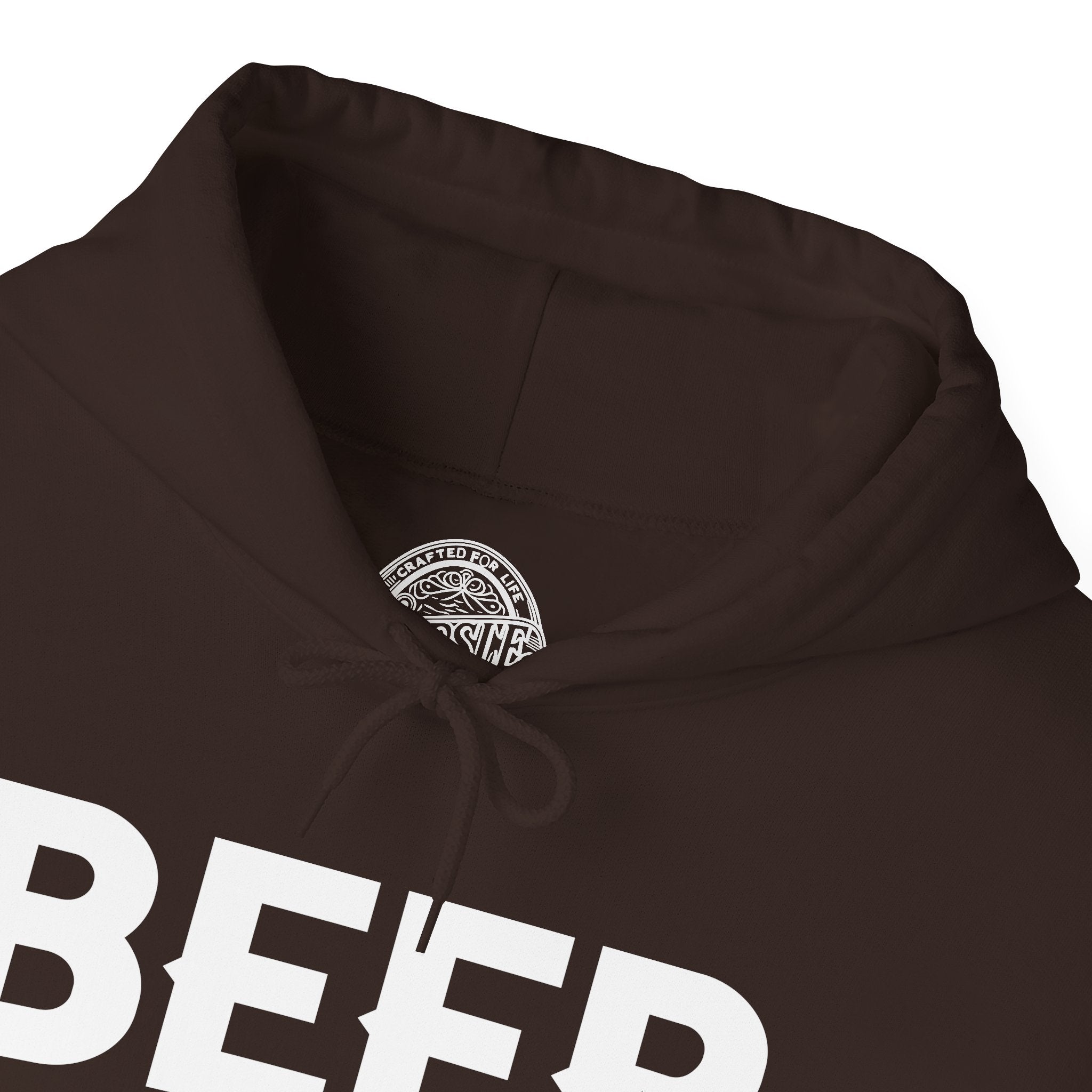 Beer Season Graphic Hoodie- Dark Chocolate