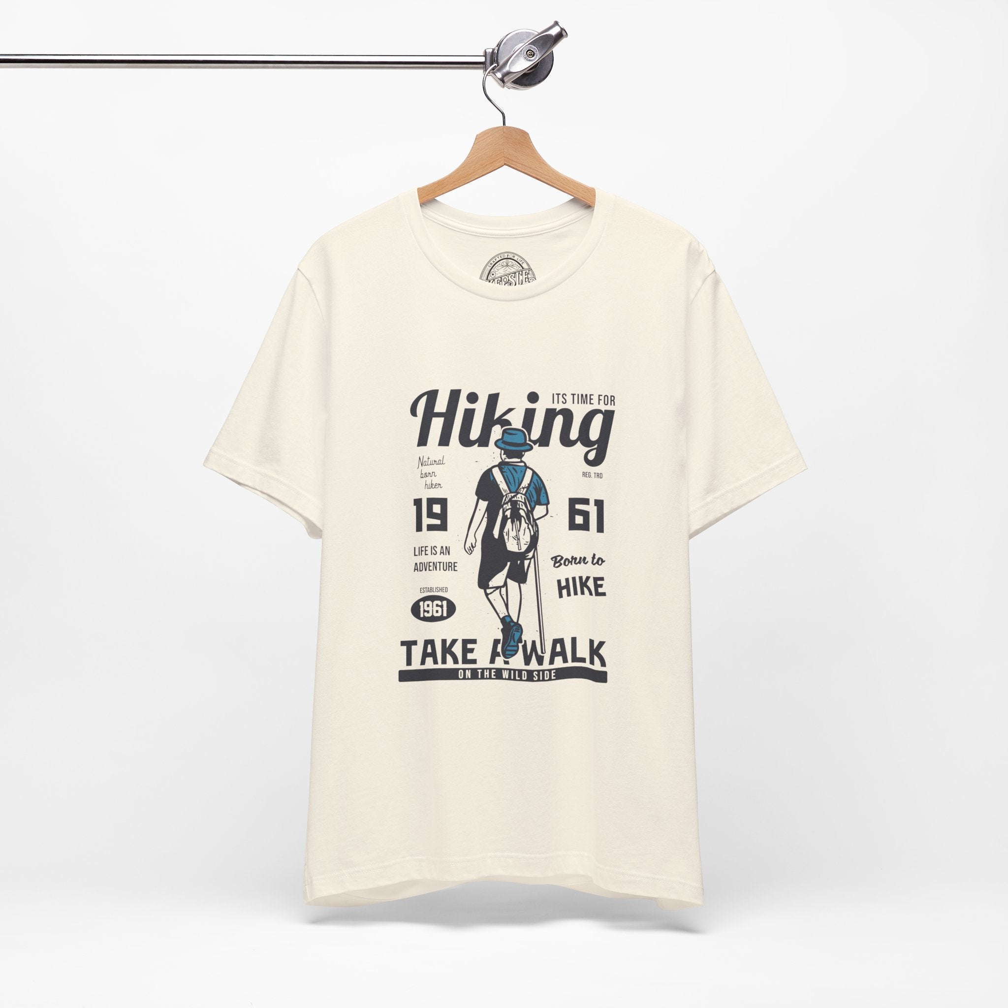 Hiking 1961 Graphic Tee- Natural