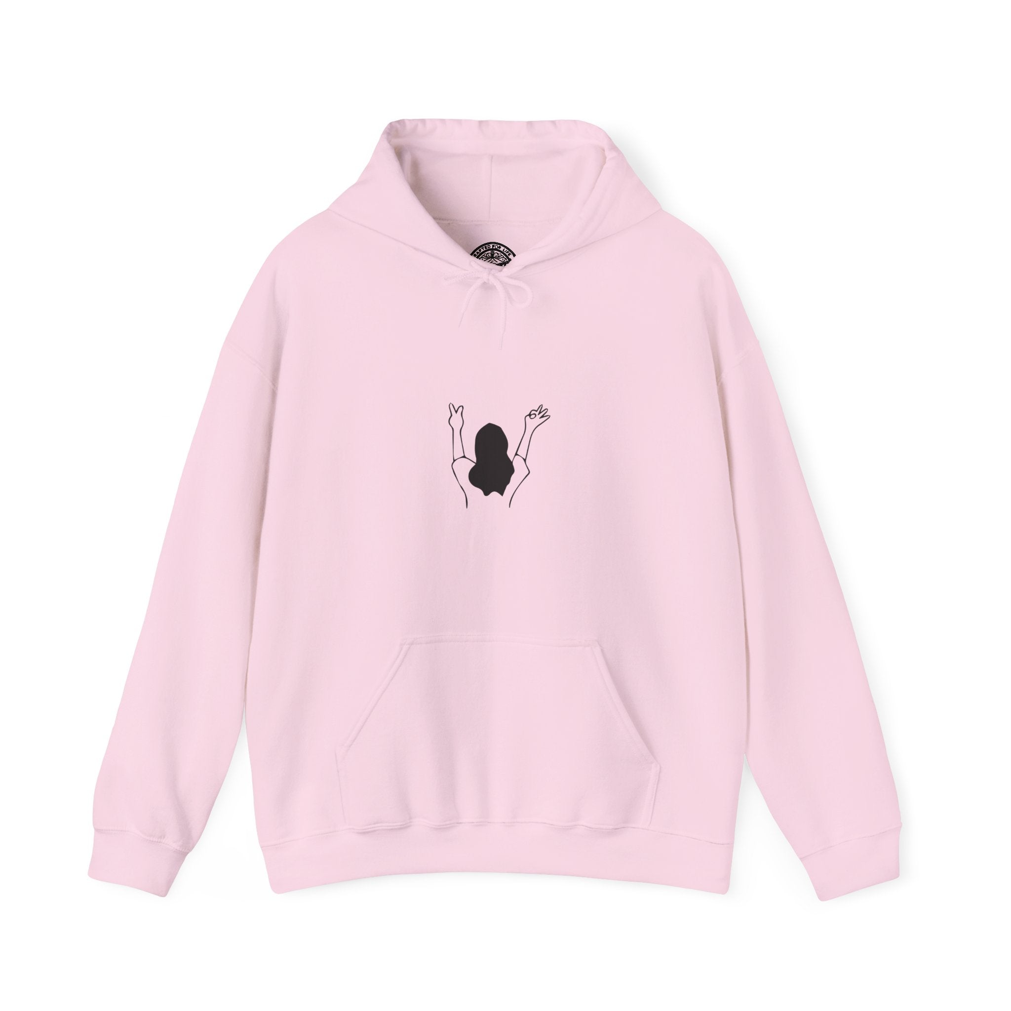 Free Soul Graphic Hoodie- Light Pink