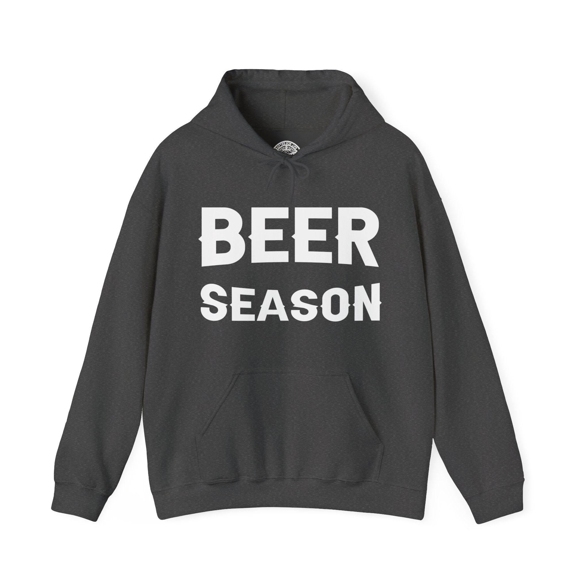 Beer Season Graphic Hoodie- Dark Heather