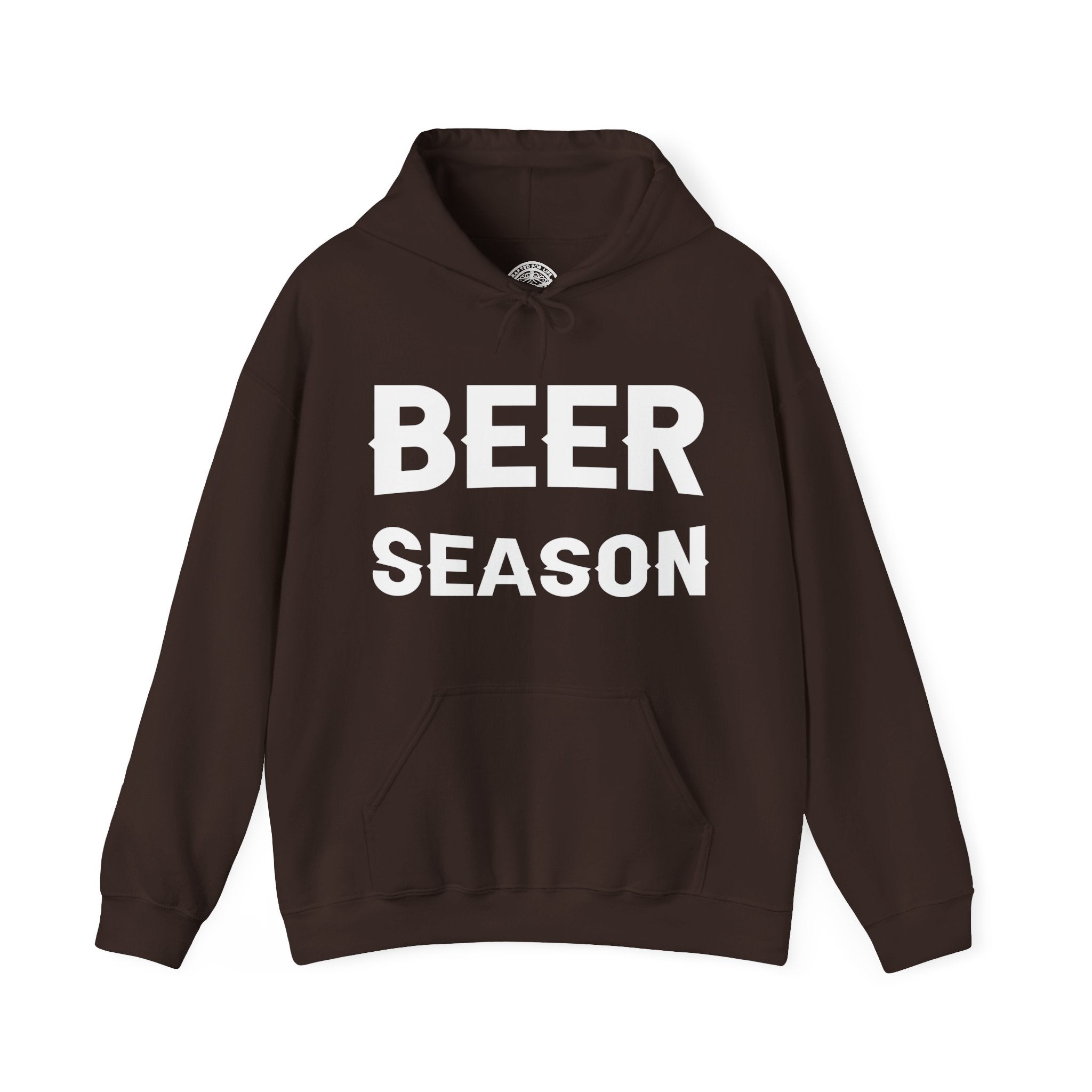 Beer Season Graphic Hoodie- Dark Chocolate