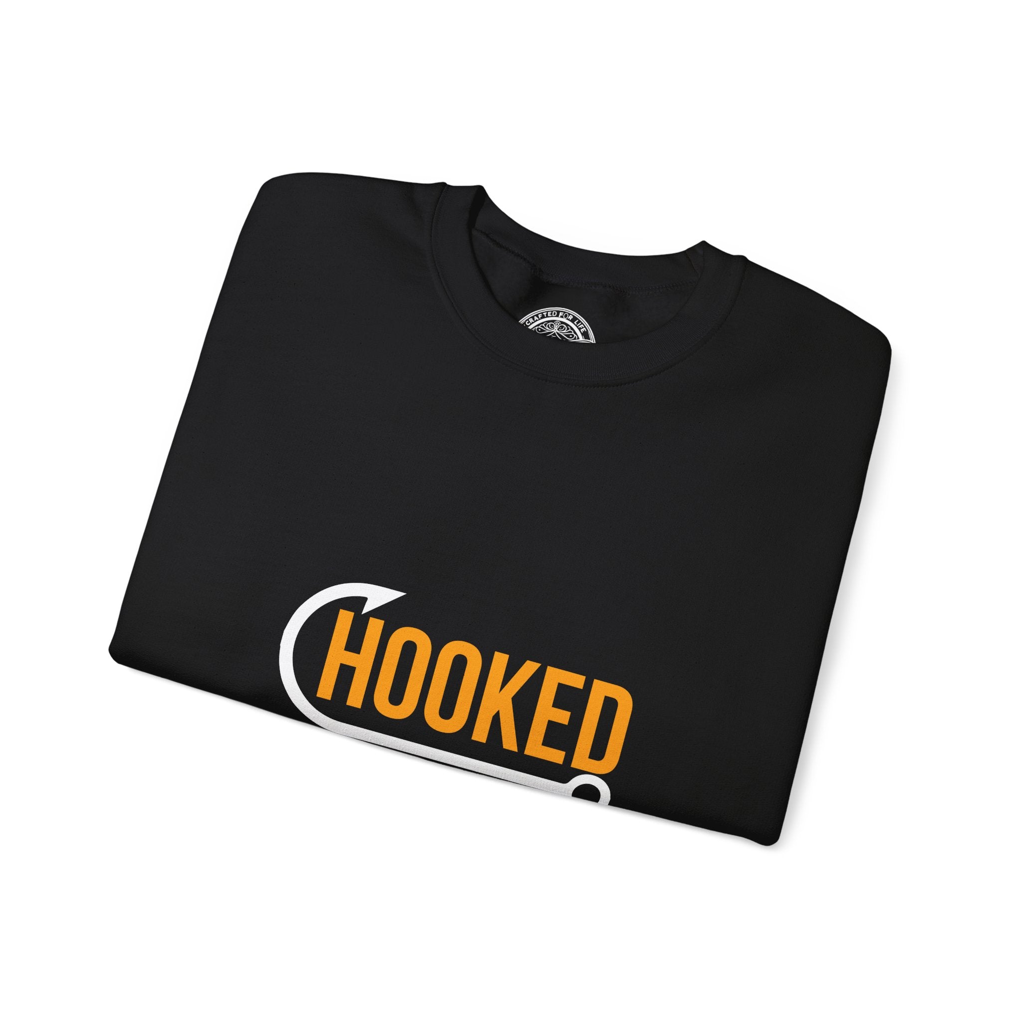 Hooked On You Graphic Sweatshirt- Black