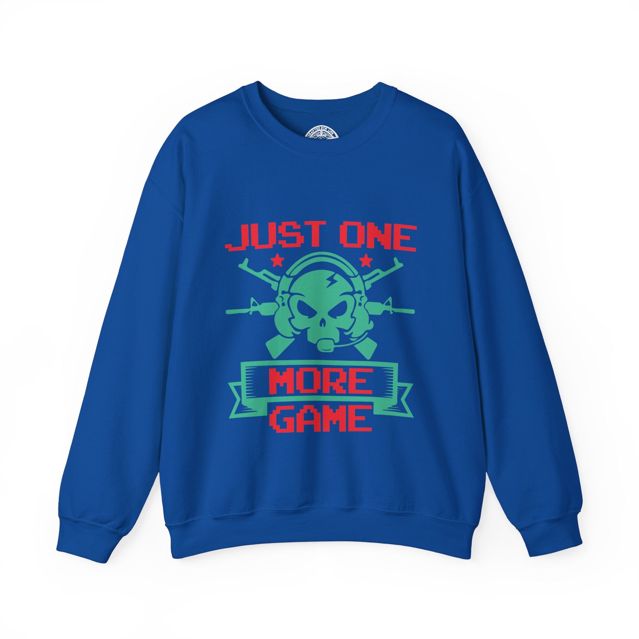 One More Game Graphic Sweatshirt- Royal