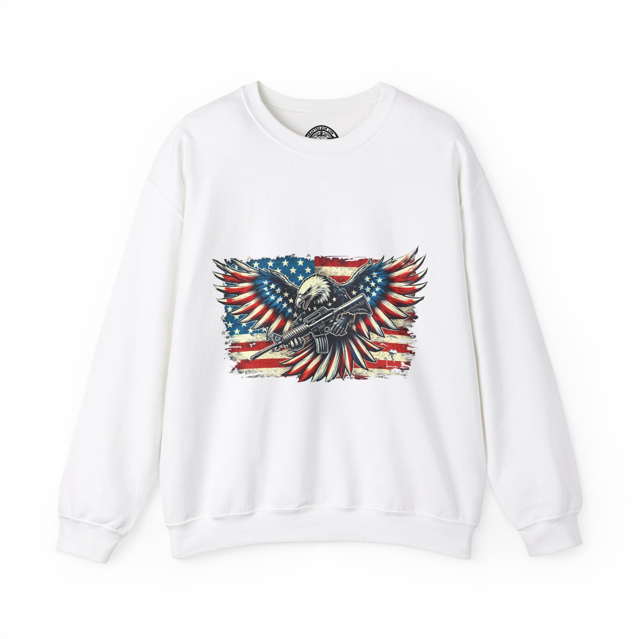 American Eagle Graphic Sweatshirt- White